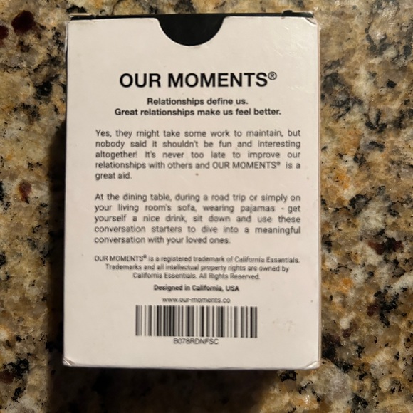 Our Moments Couples | Conversation Starters for great relationships Card Games - Picture 1 of 2
